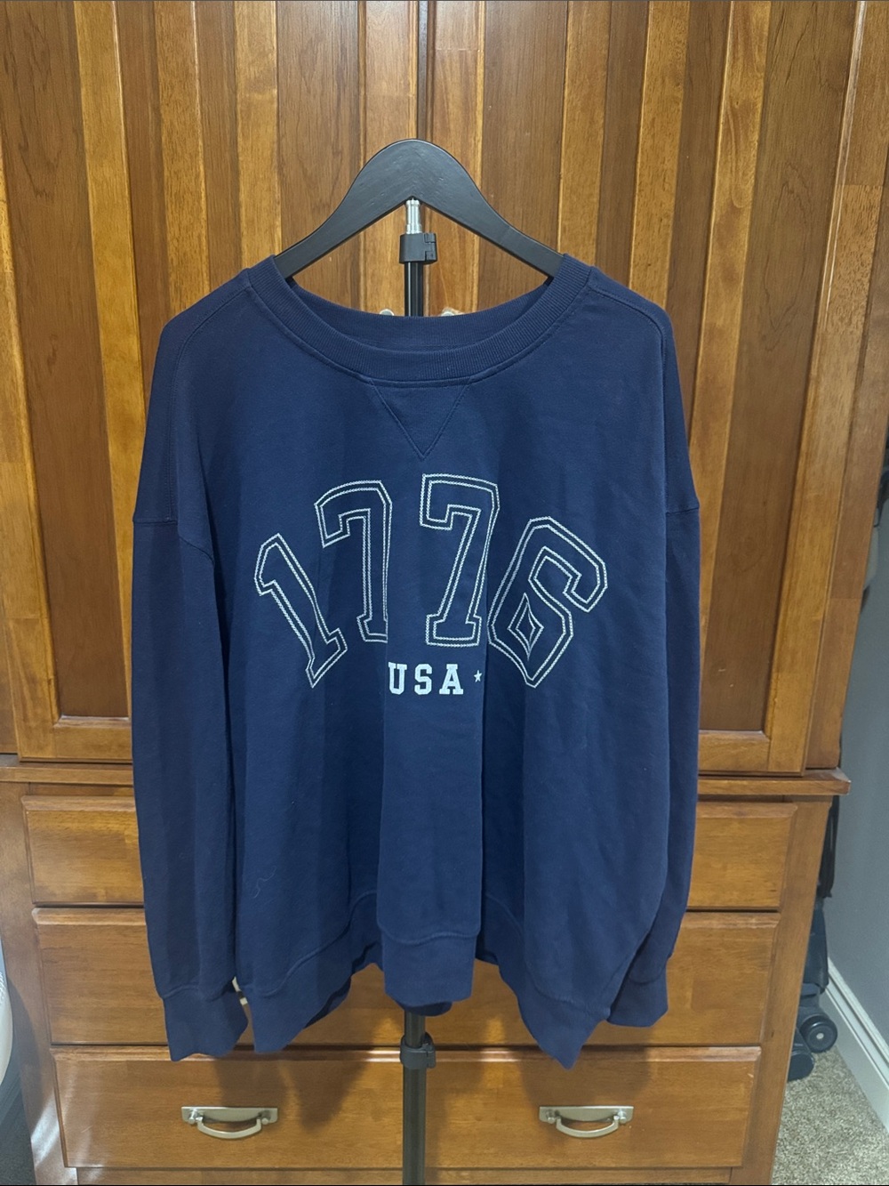 Maurices Navy 1776 USA Crewneck Sweatshirt